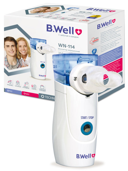 Ингалятор электронно-сетчатый B.Well WN-114 adult Ингалятор электронно-сетчатый B.Well WN-114 adult